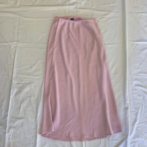 Light Pink Long Silk Dress